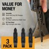 [3 Pack] Replacement Two-Sided Screwdriver Bit For Leatherman Multi-Tool -