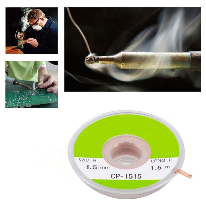 Desoldering Wick Wire, 2Pcs Pure Copper Solder Remover Tool of
