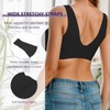 HORISUN Seamless Bras Wireless Full Coverage Padded V Neck No