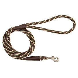 Mendota Pet Snap Leash - British-Style Braided Dog Lead, Made in The USA - Woodlands, 3/8 in x 6 ft - for Small/Medium Breeds