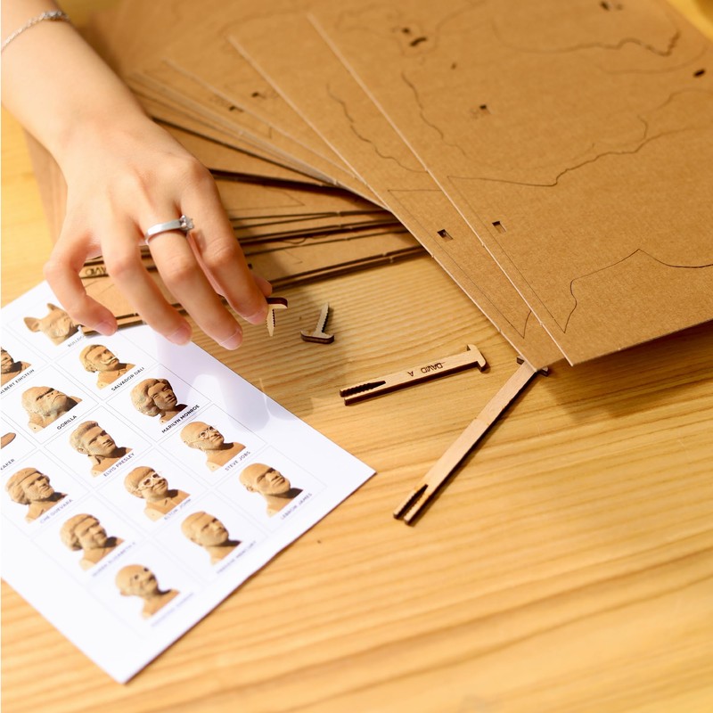 CARTONIC 3D Brain Puzzle - Made from Recycled Cardboard -