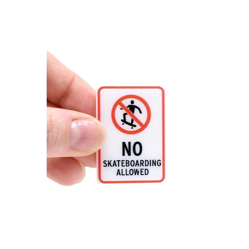 Melody Jane Dolls House No Skateboarding Allowed Sign School Park