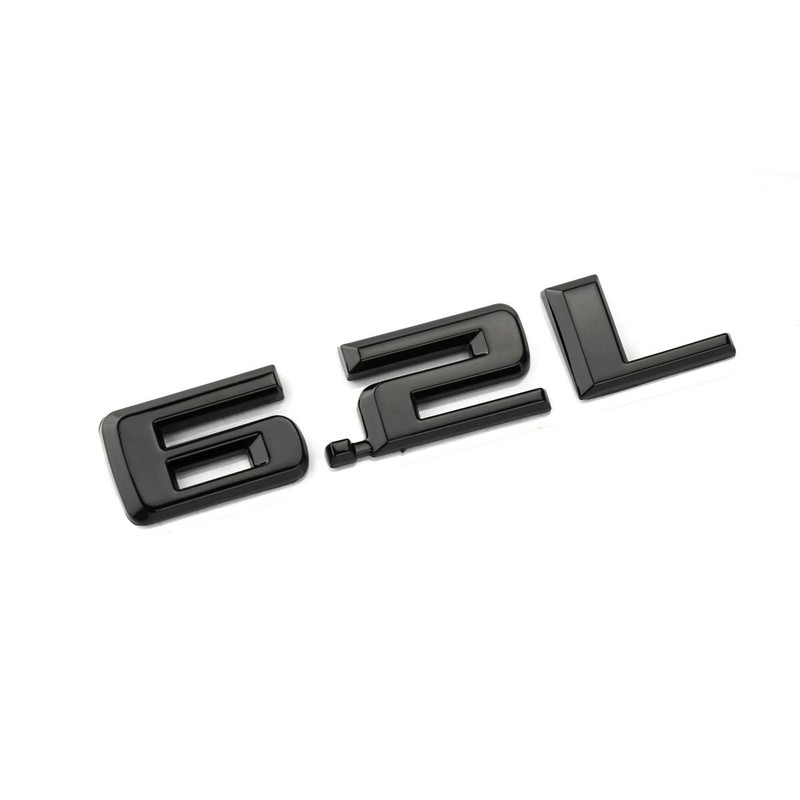 2pcs New 6.2L Emblems 3D Hood Badge Logo Compatible for