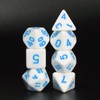 Blue Letter Dice DND RPG Polyhedral Dice Set Fit Dungeons