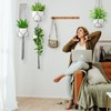 SFENNGPET Macrame Plant Hangers, 6Pack Hanging Planters for Indoor Plants