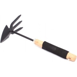 Synx Tools Mini Hoe with Claws Metal - Hoe Mini Garden Tools - Weed Remover - Hand Tools - Vegetable Garden Supplies