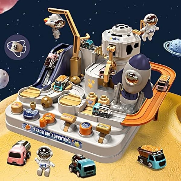 Mostop Kids Race Track Game Car Adventure Toy for 3