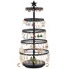 Lolalet Rotating Earring Stand, 5 Tiers, Accessory Storage, Display, Jewelry