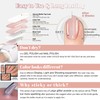 Sheer Nude Ligth Pink Glitter Gel Nail Polish，15ml Jelly Soft