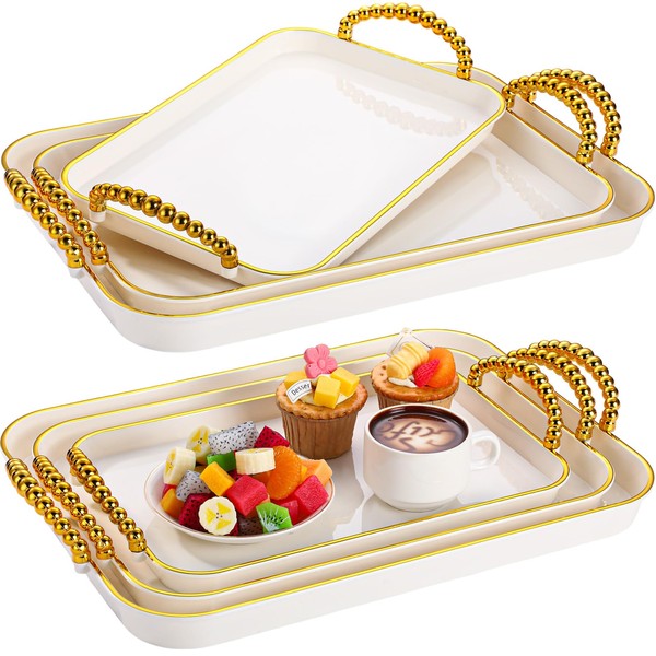 Rtteri Set of 6 Serving Platters with Handles 18.3/16.73/14.8 Inch