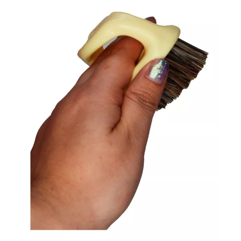 MC8 Cepillo De Barba Con Agarradera De Barberia Mc8 Beige