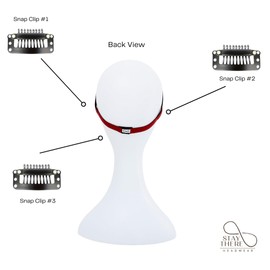 Skinny Fitness Non-Slip Clip-In Headband. Clips in Three Places to Truly Stay in Place!