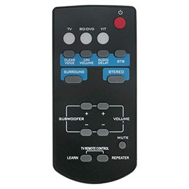 FSR60 WY57800 Replace Soundbar Remote Control Compatible for Yamaha Front Surround Soundbar Speaker YAS-101 YAS-101BL ATS-1010 YAS-CU201 ATS1010 YAS101 YAS101BL YFSR60 FSR62 ZC94940