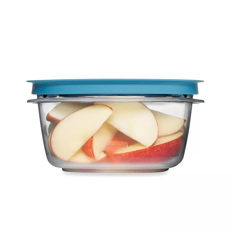 Utensilux Storage Containers, Easy Find Lids, Teal, 5 cup, Flex