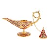 Magic Genie Lamp Red Zinc Alloy Antioxidant Fadeless Relief Pattern