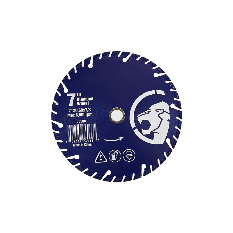 Stark USA 7" Diamond Edge Metal Steel Iron Cut-Off Wheel