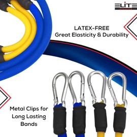 Elite Supplies 11 Pieces Speed Agility Strength Leg Resistance Bands - for All Sports & Exercise Fitness Fast Sprinting, Explosive, Agile, Strength, Endurance