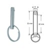 Pack of 4) with Safety Ball 8 mm A2 Stainless