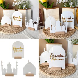 Ramadans Countdown Calendar EidMubarak Ornament Kareem Ramadans Decoration for Home Islamic Party Decor Advent Calendar