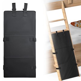 JOAASU Bunk Bed Ladder Cover, Bunk Bed Ladder Cover, Bunk Bed Ladder Pad, with Adjustable Buckles, Prevents Children from Climbing, Kids Bunk Bed Ladder Cover (Black)