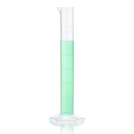 Globe Scientific 3701-25 Diamond Essentials PP Graduated Measuring Cylinder, Class B, Tall Form, 25ml Capacity