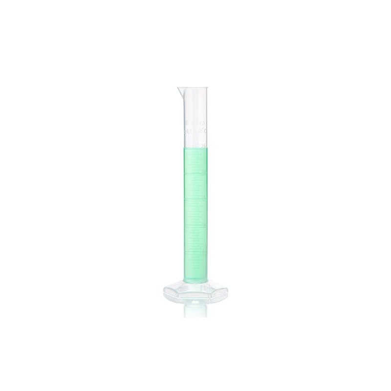 Globe Scientific 3701-25 Diamond Essentials PP Graduated Measuring Cylinder, Class