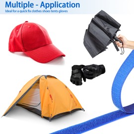 Velcro Tape for Sewing, 12 Colours, Sew-On Velcro Tape and Hook Tape, Velcro for Sewing with Sewing Kit for Fabric, DIY Crafts (20 mm x 1 Metre)