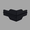 Whalen Post Insert Corner Connector for Shelving Costco, Black