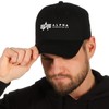 ALPHA INDUSTRIES Unisex Alpha Cap Baseball Cap, black