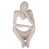 Resin Thinker Sculpture Abstract Statue Collectible Figurine Home Office Desktop