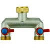 Distributor 2-Way 3/4 Inch for Connecting 2 Appliances Garden Hose