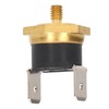 5PCS KSD301 Copper Thermostat Bimetal Normally Closed M4 Snap Disc