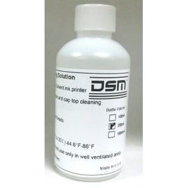 DSM Eco Solvent Cleaning Solution 250ml for Mimaki Roland Mutoh Epson Ink Line Head Flushing Liquid (Made in USA)