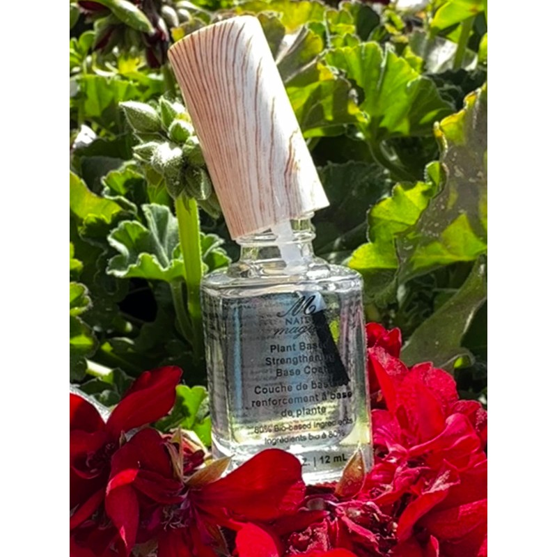 NAIL MAGIC Plant Based Clear Strengthening Basecoat, Vegan, Cruelty Free,