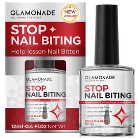 Glamonade Nail Biting Prevention For Kids: 12ml Extra Bitter No Bite Nail Polish Thumb Sucking Deterrent 48H Long-Lasting Matte Clear Strength Nail Repair for Damaged Nails Care & Habit Breaker Aid