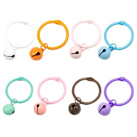 YUYUDEHM 8PCS Cat Dog Collar Bells, Anti-Lost Training Bells for Collars, Pet Collar Accessories for Dog Cat (Light)