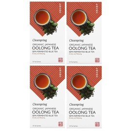 Clearspring Organic Oolong Tea 20 Tea Bags 36 Grams (Pack of 4)
