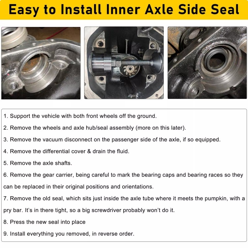 Camoo Fits Dana 30 44 60 Differentials Inner Axle Side