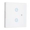 Smart Wall Touch Switch 433MHz Tempered Glass Panel Wiring Free