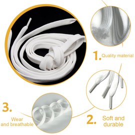 MEXRUMI 4 Pairs of Flat Elastic Shoelaces with Metal Capsule, Lazy Shoelaces Without Tying Flat Shoelaces Without Tying Elastic Shoelaces with Metal Capsules, d'Alene to