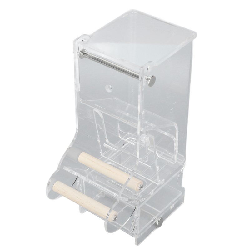 Automatic Parrot Feeder Prevent Spillage and Splashing Easy Installation Acrylic