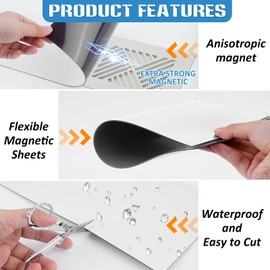 POSKAD Magnetic Vent Covers,Ultra Strong Vent Magnetic Covers for Floor, Wall, or Ceiling Vents and Air Registers, for RV, Home HVAC and AC Vents (8"×12"-4P)