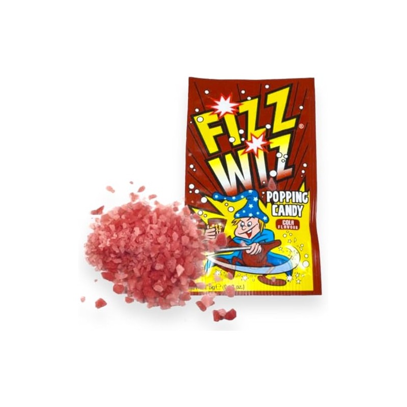 Fizz Wiz Popping Candy Cola - 50 Packets of 5g