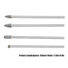 4Pcs Extended Carbide Rotating Burr Set 1/4in Shank Tungsten Steel
