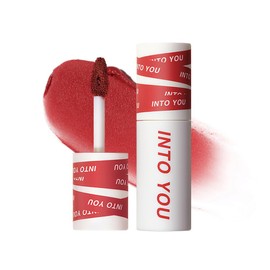 INTO YOU Matte Lipstick, Super Stay Lipstick for Women, Waterproof, Long Lasting Lipstick, High Impact Lipcolor with Lightweight Lip Mud Texture, Dual-use for Lips and Cheek, Red Lipstick (EM13)