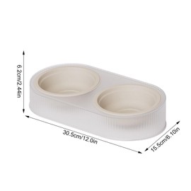 Dog Bowls - Cat Food and Water Bowl Set - | Dog Cat Basic Food and Water Bowl Set | 2 Removable Stainless Steel Feeding Bowls | Cat Feeding Bowls | Double Cat Bowl, 2-in-1 Pet Food and Water Feeder