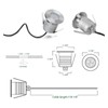 Landscapestation LED Underwater Pool Lights - 4 Packs, 3W 12V-24V