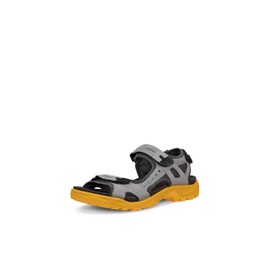 ECCO Men's Yucatan Sport Sandal, Wild Dove Nubuck/FANTA, 10-10.5