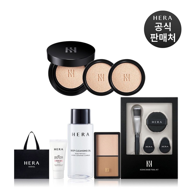 Hera [내일도착/단독]헤라 블랙쿠션 파운데이션 디럭스(본품+리필2/증정3종+툴... 21N1