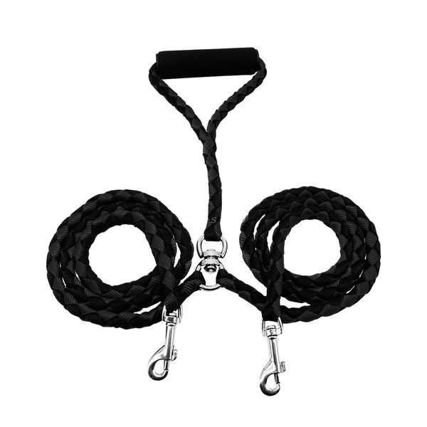 Tibapla Double Lead for 2 Dogs, Tangle-Free Dog Lead Reinforcement